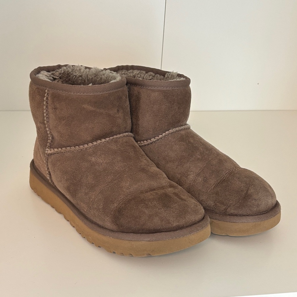 UGG Brown Suede Ankle Boots